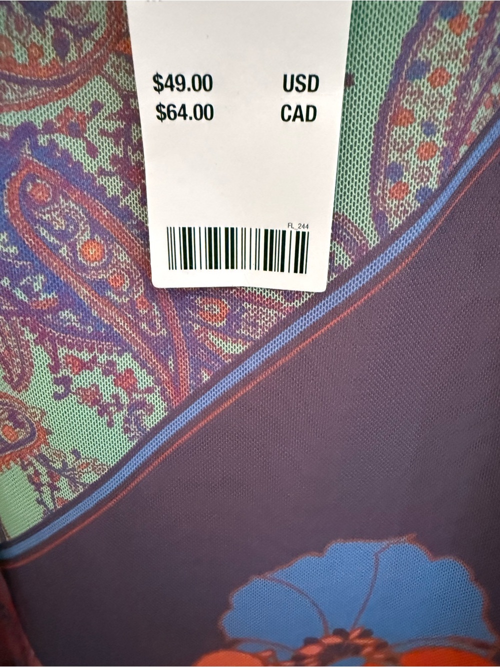 NWT Kimchi Blue Multicolor Patchwork Spaghetti-Strap Mini Dress - Picture 6 of 7